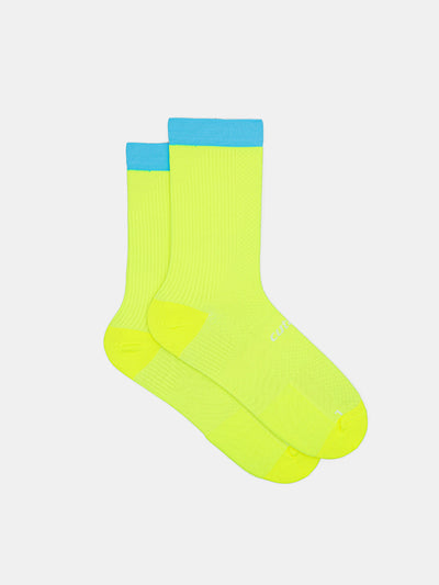 Cutaway Sock - Neon Turquesa
