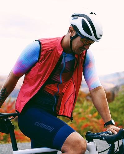 Afton Lite Packable Wind Vest - Garnet Red