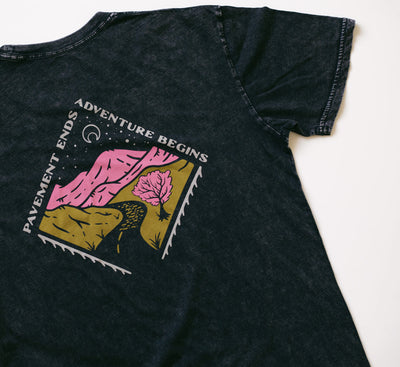 Pavement Ends Adventure Begins Premium Tee