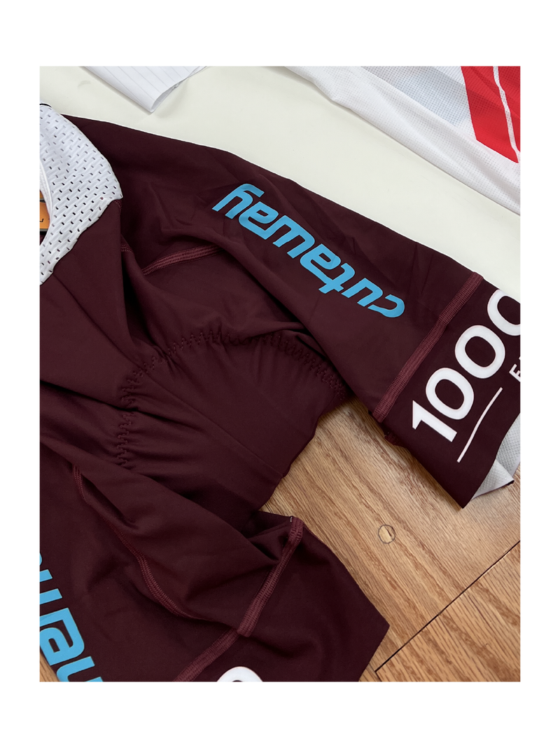 1K Flips Team Bib Shorts - Maroon
