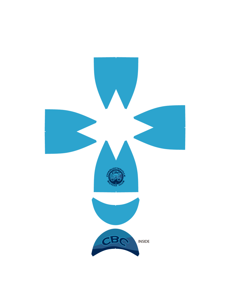 Cville Bike Club 4 Panel Cycling Cap