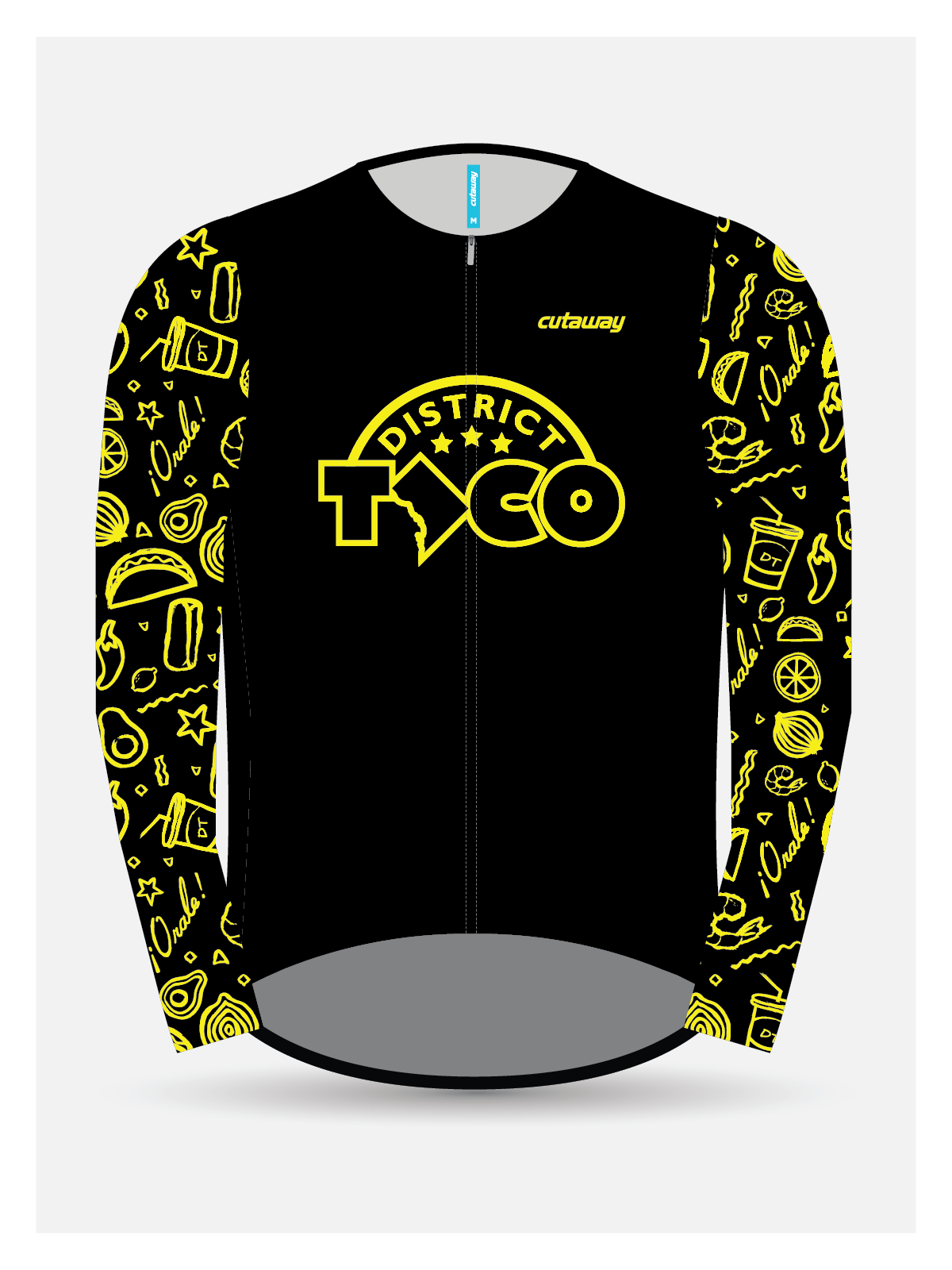 District Taco Lightweight Long Sleeve Jersey - BLACK