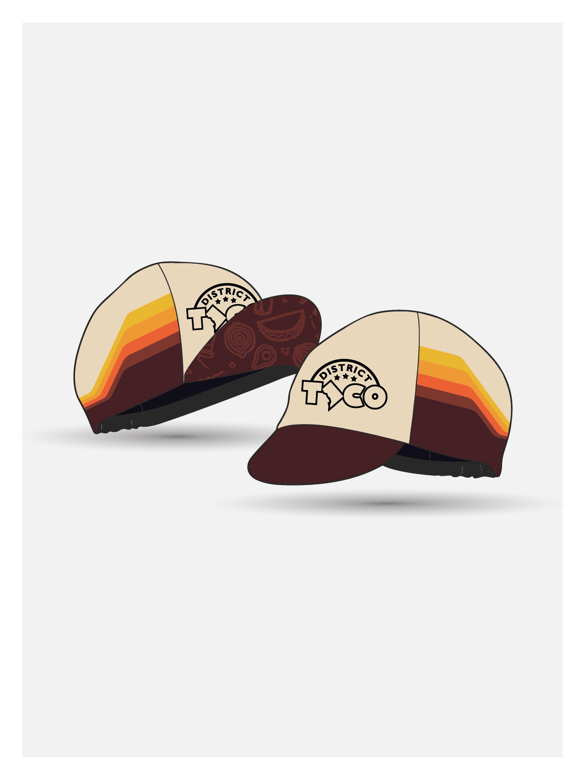 District Taco 4 Panel Cycling Cap - Amigo
