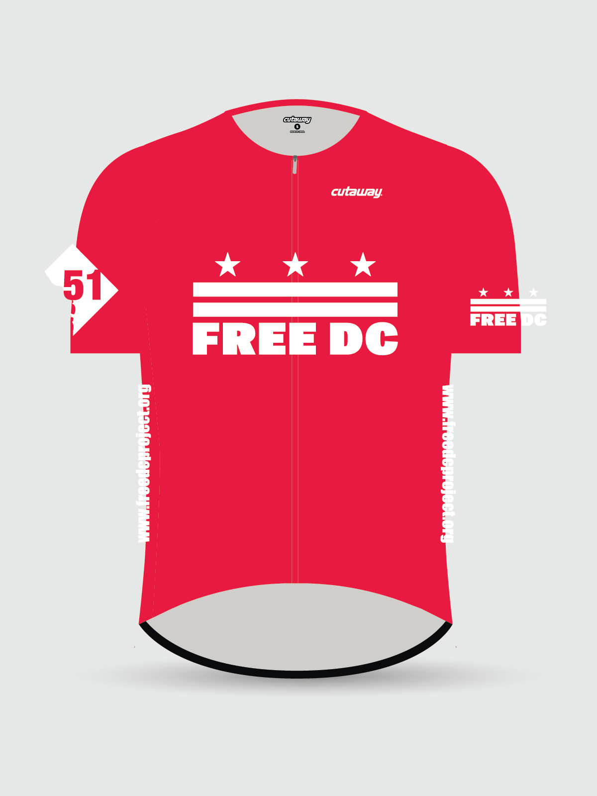 Free DC Standard CLUB CUT Jersey - Red