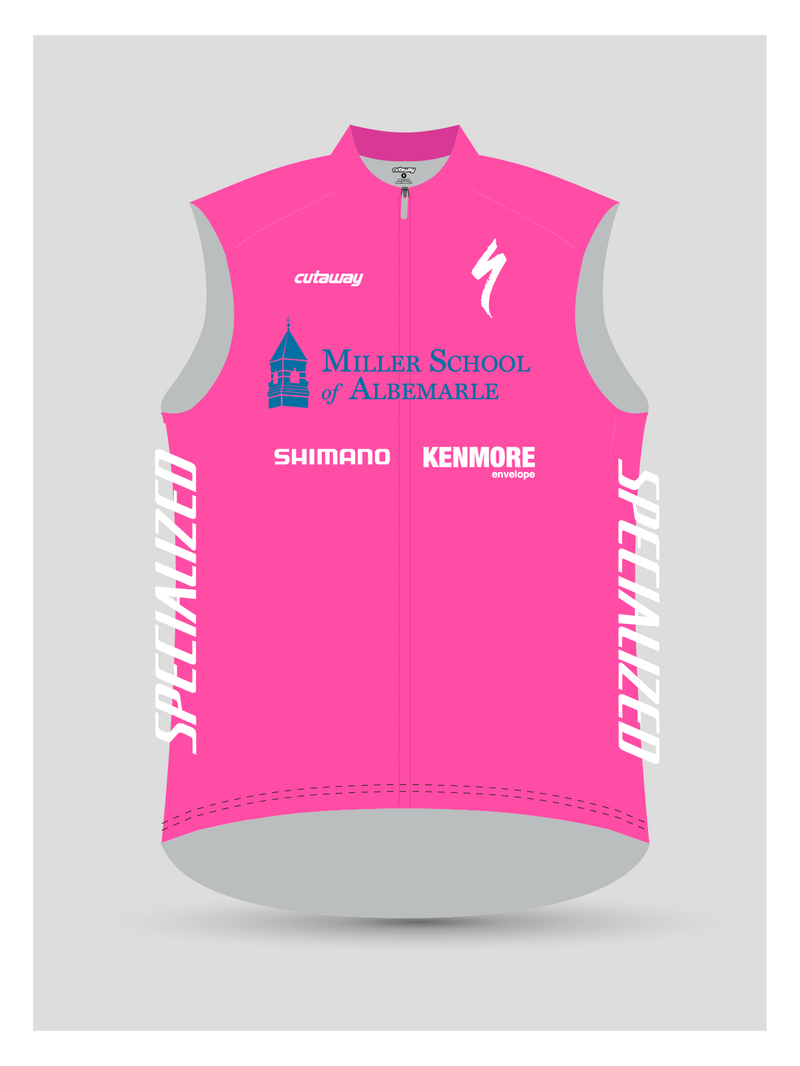 Miler School Pro Afton Wind Vest - NEON PINK