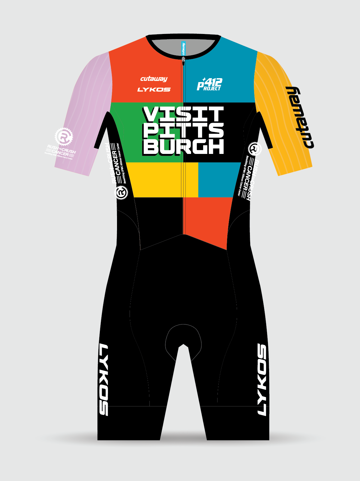 Project 412 Aero Skinsuit with Number Sleeve - Colorblock