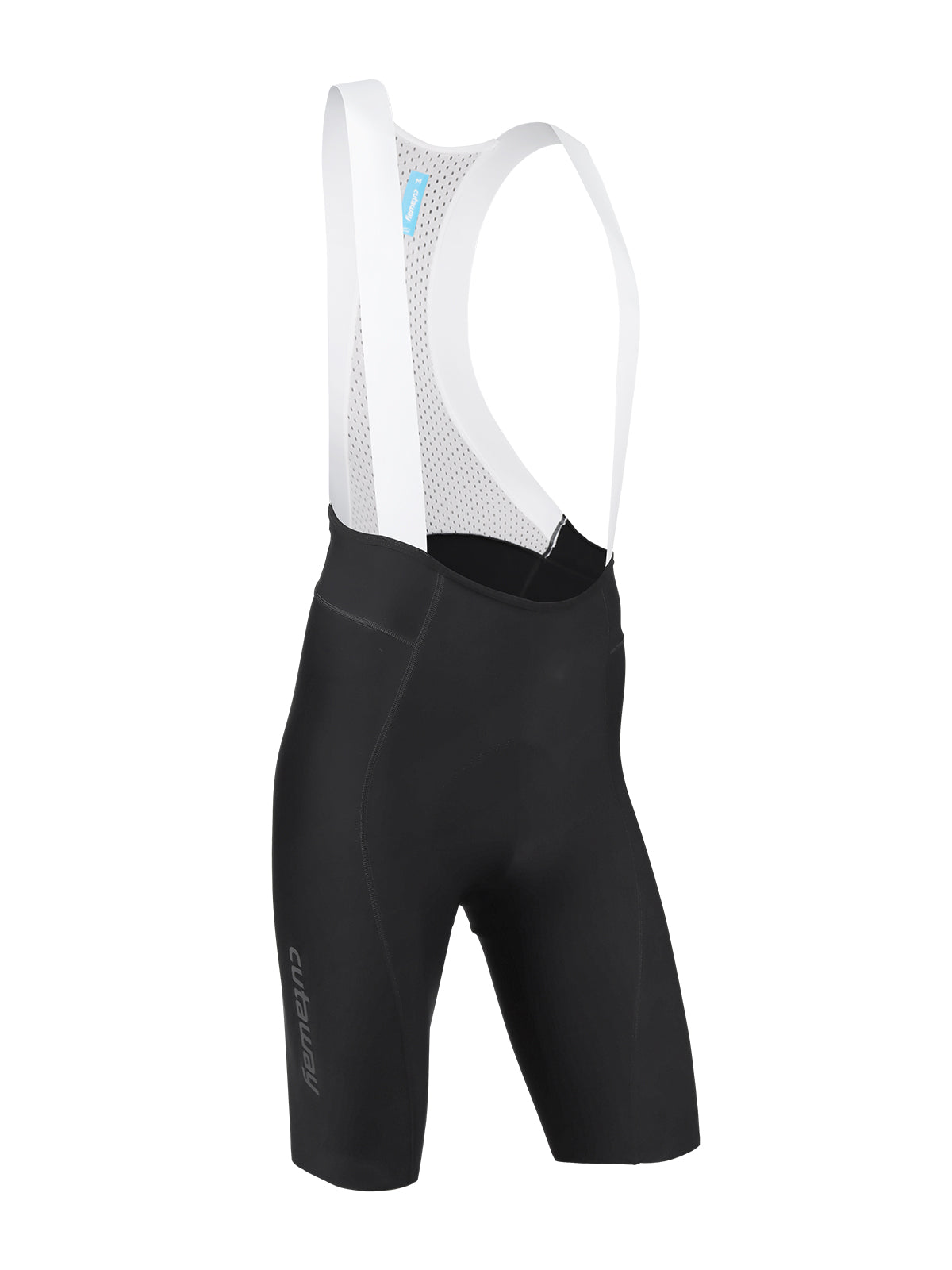 ProV 2.0 Bib Shorts - Matte Black with White Straps