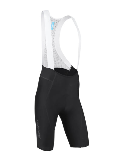 ProV 2.0 Bib Shorts - Matte Black with White Straps