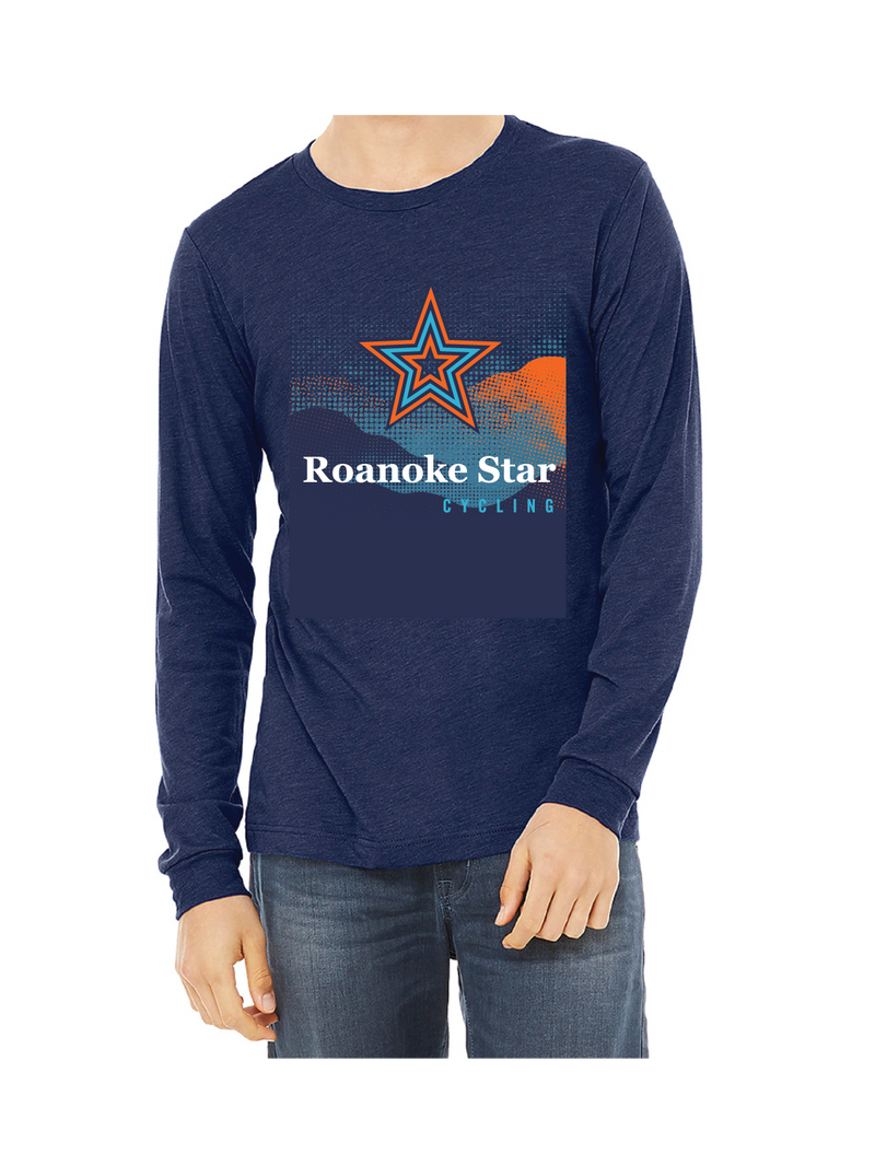 Roanoke Star Cycling Long Sleeve T-Shirt