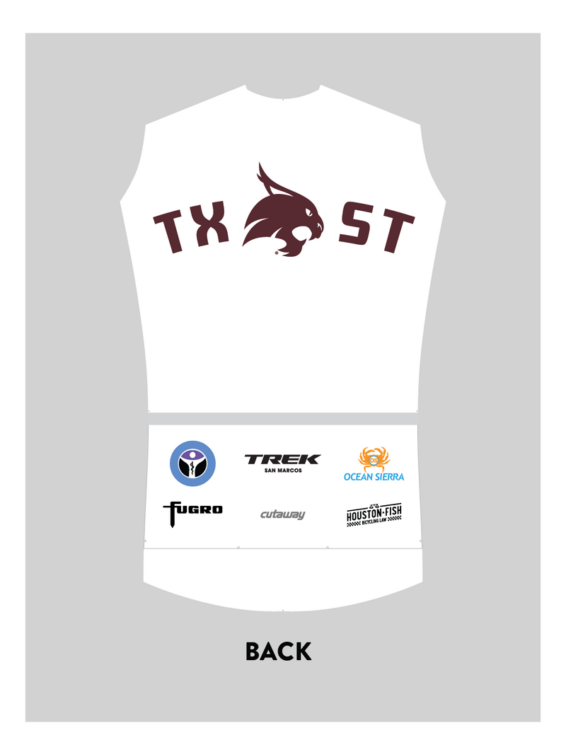 TXST Cycling Team Conform Jersey - White