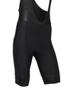 Fleece-lined Thermal Bib Shorts - Black