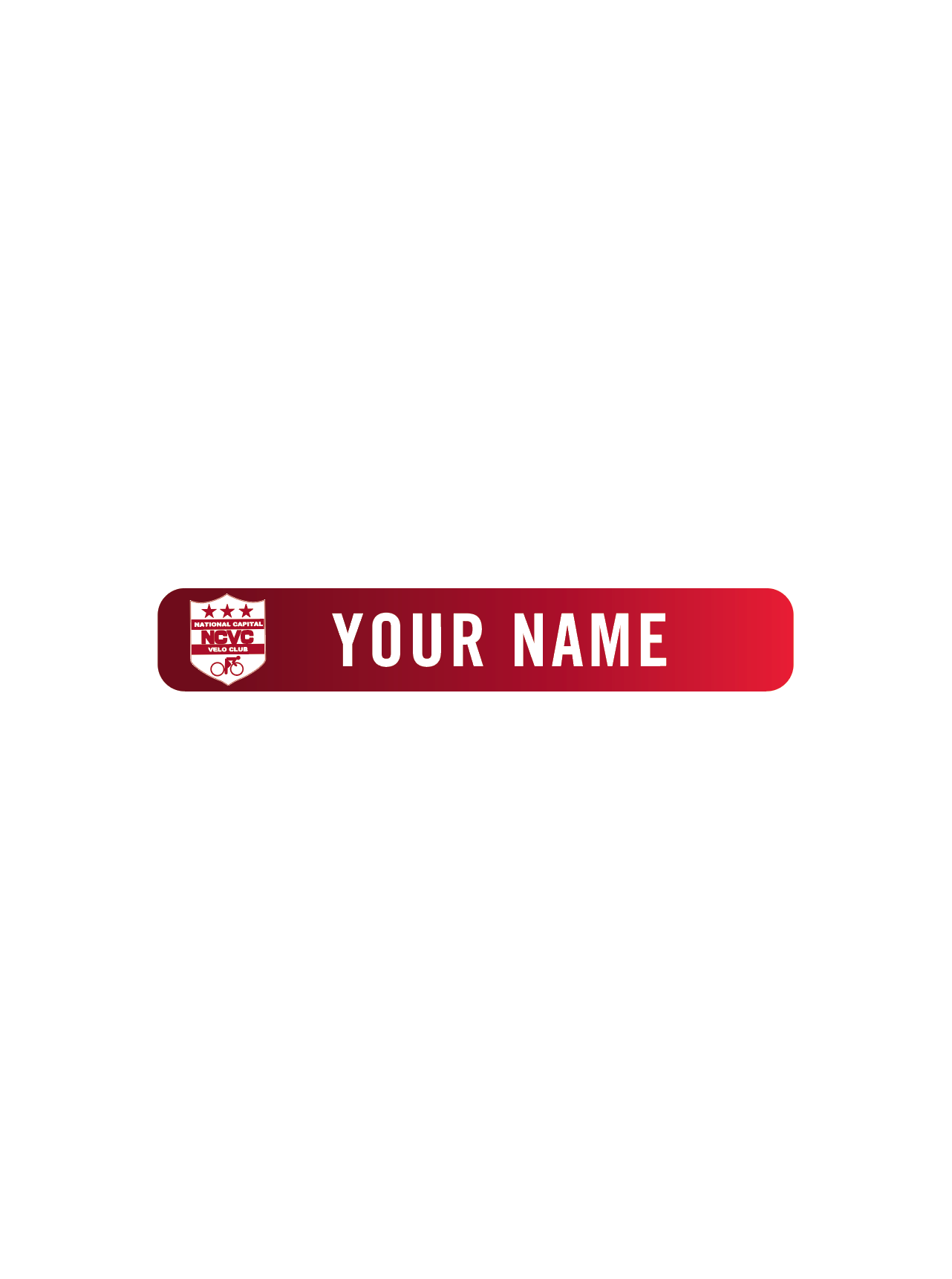 NCVC Personalized Name Decals