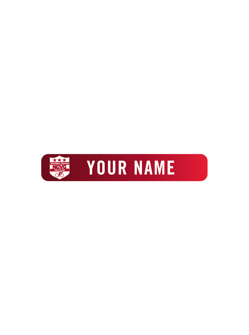 NCVC Personalized Name Decals