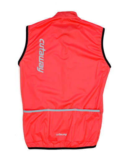 Afton Lite Packable Wind Vest - Neon Coral